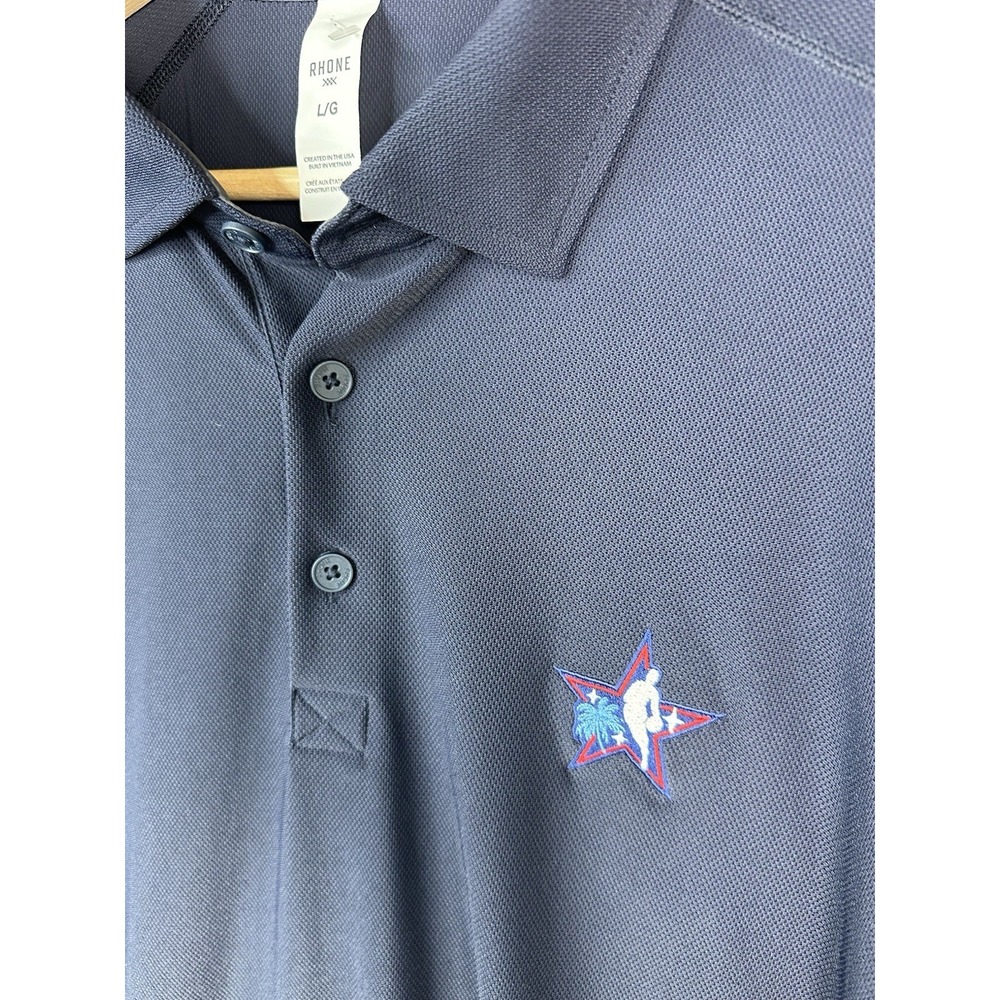 Rhone Regatta 2026 NBA All Stars Polo Navy Mens L Short Sleeve Lightweight NWT - Picture 6 of 15
